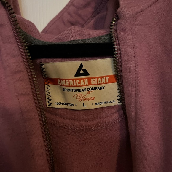 American Giant Women’s Hoodie - Purple - Picture 3 of 3